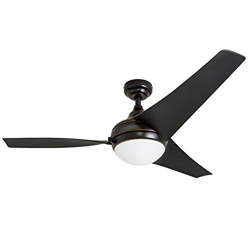 Honeywell Ceiling Fans 50514 Rio 52' Ceiling Fan with Integrated Light Kit, Oil Rubbed Bronze