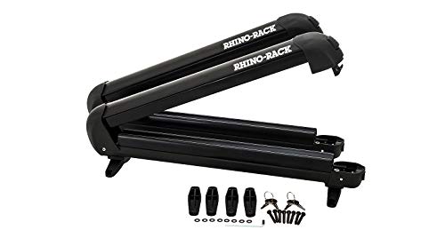 Rhino Rack Ski, Snowboard & Fishing Rod Carrier with Universal Mounting Bracket, Easy Use & Fitment, Heavy Duty; for All Vehicles; 4WD, Pick Up Trucks, SUV's, Wagon's, Sedan's; Lightweight