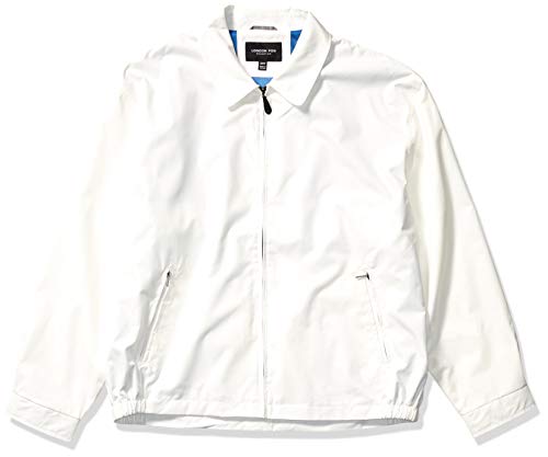 LONDON FOG Men's Auburn Zip-Front Golf Jacket (Regular & Big Sizes), White, 2X-Large Tall