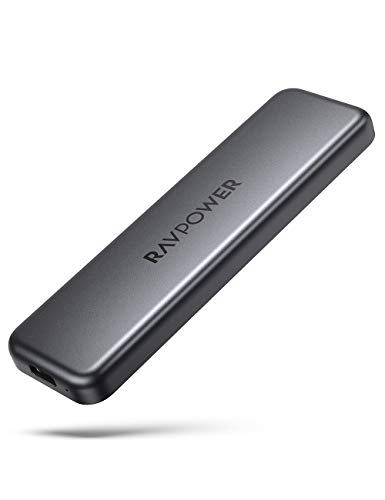 RAVPower Portable External SSD Pro, 512GB Hard Drive with 540MB/S Data Transfer, NAND Flash, USB 3.1 Gen 2 Interface, ATA Lock, Mini USB C Solid State Drive