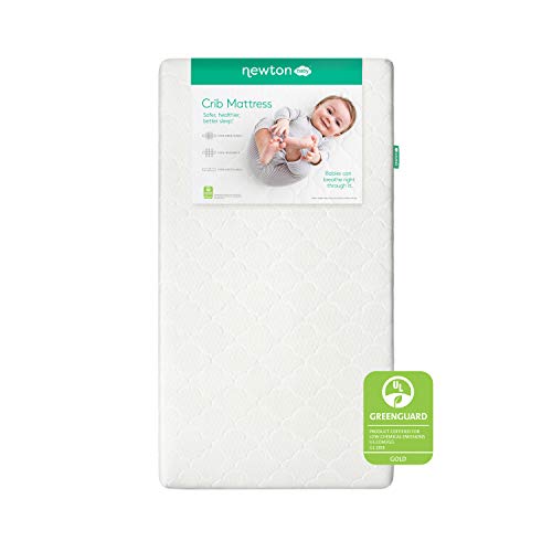 Newton Baby Crib Mattress and Toddler Bed - 100% Breathable Proven to Reduce Suffocation Risk, 100% Washable, 2-Stage, Hypoallergenic Non-Toxic Better Than Organic, Removable Cover Included- White