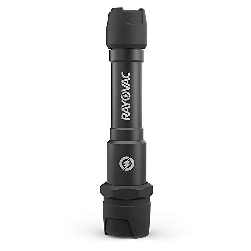 RAYOVAC Tactical LED Flashlight, IP67 Waterproof, Super Bright and Durable Metal Body - Built For Camping, Hiking, Outdoor, Emergency, Batteries Included