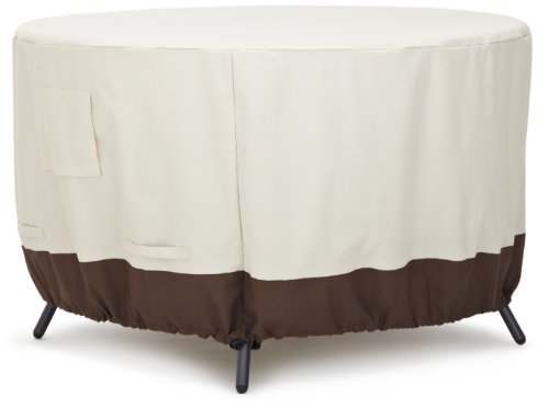 AmazonBasics Round Dining Table Outdoor Patio Furniture Cover, 48 Inch