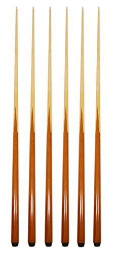 HAN'S DELTA Set of 6 Pool Cues New 57' Real 4-Prong House Bar Billiard Pool Cue Stick