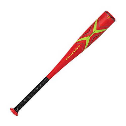 EASTON Ghost X Hyperlite -13 (2 1/4') USA Youth / Kids Tee Ball Baseball Bat | 25 inch / 12 oz | 2019 | 1 Piece Composite | EXACT Carbon | Comfort Grip