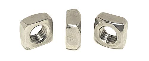 M8-1.25 Stainless Steel Square Nuts DIN557 A2 (25 Pcs)