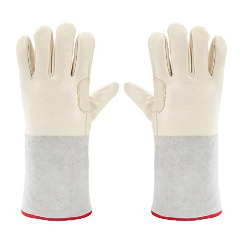 Mid-arm Cryogenic Gloves Waterproof Protective Work Gloves Liquid Nitrogen Frozen Gloves Cold Storage Cryo Work Glove 14.17'