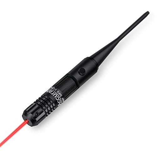 EZshoot BoreSighter Bore Sight kit with Button Switch for 0.177 to 0.54 Caliber Rifles Handgun Red Laser Sight
