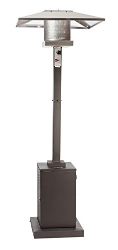 Golden Flame 46,000 BTUXL-Series Mocha Bronze Commercial Grade Propane Patio Heater w/Wheels