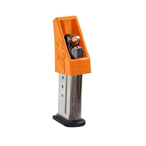 RAEIND Magazine Speedloader for M&P Shield, Springfield XD-S, Ruger LCP, Sig 938, All Colt 1911 Single Stack, 9mm, 40, 45 ACP Pistols (RAE-702) (Orange)