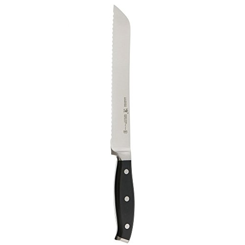 HENCKELS Forged Premio Bread Knife, 8-inch, Black/Stainless Steel