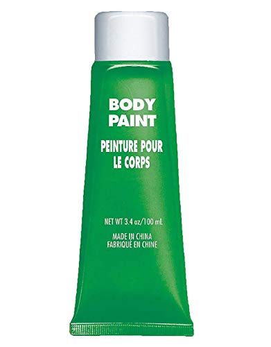 Amscan 39007603 Non Toxic Cream Based Full Body Paint, 34 Oz, Green