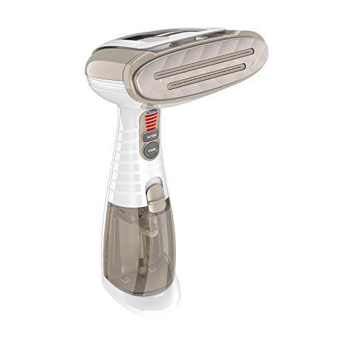 Conair Turbo Extreme Steam Hand Held Fabric Steamer - Kills 99.9% of Germs and Bacteria; White/Champagne