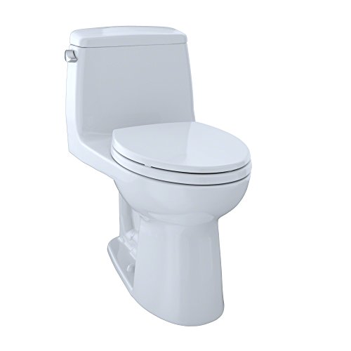 TOTO MS854114E#01 Eco Ultramax Elongated One Piece Toilet, Cotton White