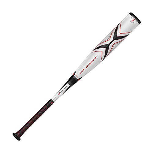 EASTON Ghost X Evolution -10 (2 3/4') USSSA Senior League Baseball Bat | 31 inch / 21 oz | 2019 | 2 Piece Composite | CXN Evolution | EXACT Carbon | FLEX Barrel | Speed End Cap | Lizard Skin Grip