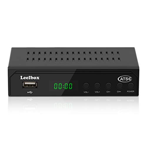 Digital Converter Box, ATSC Converter Box for Analog TV,1080P HD Converters with Recording, Pause Live TV,Multiple USB Playback ,TV Tuner (black1)