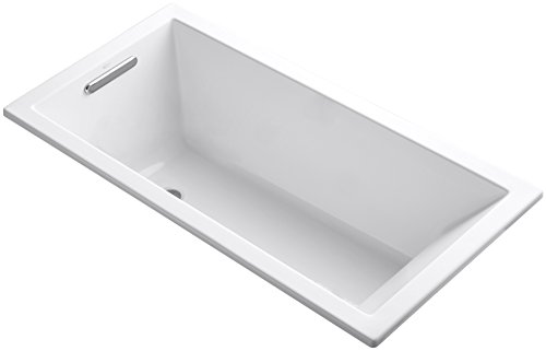 Kohler K-1121-0 Underscore Drop-In Undermount Bathtub, White