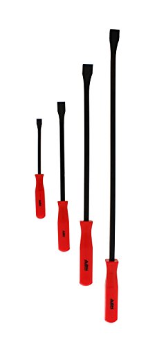 ABN 4 Piece Pry Bar Set – 8, 12, 18, 24-Inch Bars with Oversized Handles - for Lifting, Prying, and Moving Objects