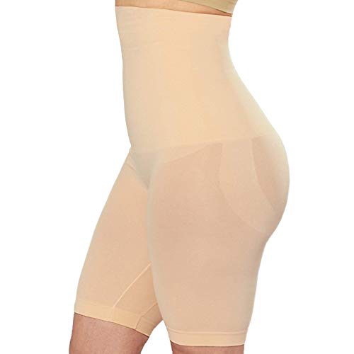 Shapermint High Waisted Body Shaper Shorts - Shapewear for Women Tummy Control Small to Plus-Size Nude Small