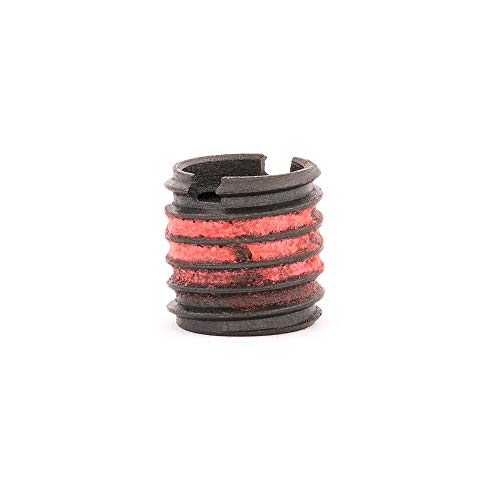 E-Z Lok Externally Threaded Insert, C12L14 Carbon Steel, Meets AISI 12L14, 5/16'-18 Internal Threads, 7/16'-14 External Threads, 0.437' Length, Made in US (Pack of 10)