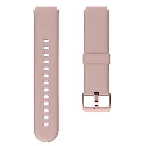 Soft Silicone Smart Watch Bands Replacement Straps Bands for YAMAY SW021 SW023 ID205L ID205U ID205S Smart Watch (Pink)