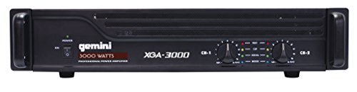 Gemini XGA Series XGA-3000 Professional Quality PA System DJ Equipment Power Amplifier with 3000 Watt Instant Peak Power