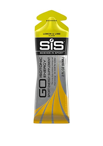 Science in Sport Energy Gel Pack, Lemon & Lime Flavor Sports Performance & Endurance Supplement Gels - 2 Oz - 30 Pack