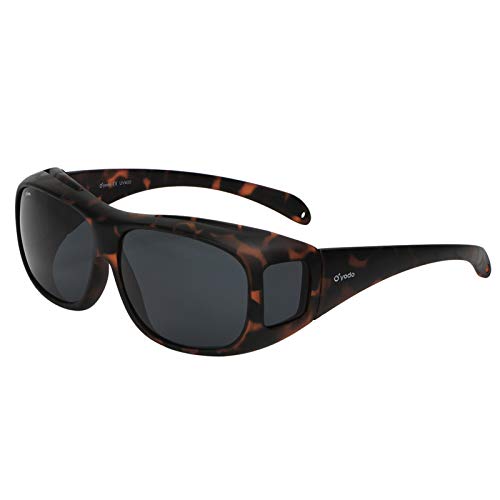 Yodo Fit Over Glasses Sunglasses with Polarized Lenses for Men and Women, Matt Leopard