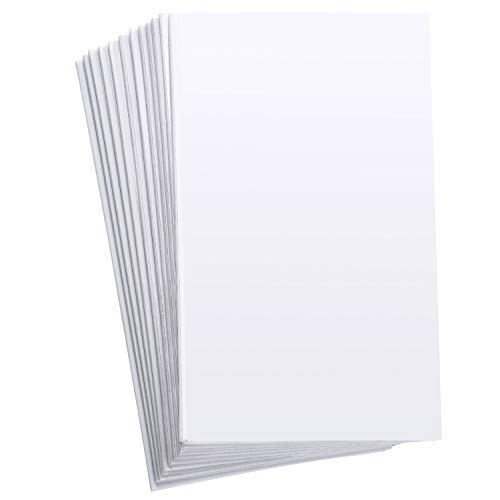 12 Sheets Sticky Foam Sheets Double Sided Adhesive Foam Sheets 3D White Dual-Adhesive Foam Sheets for Shaker Cards Scrapbooking Crafting