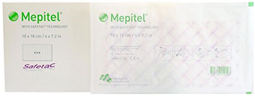 Mepitel Non Adherent Silicone Scar Wound Dressing 4' x 7.2' - Box of 10 Dressings