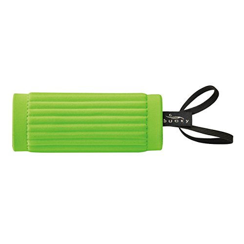 Bucky IdentiGrip, Luggage ID Tag Holder, Wraps Around Handle of Bag, Cushioned for Carrying, Easily Identify Your Bag - Lime Green