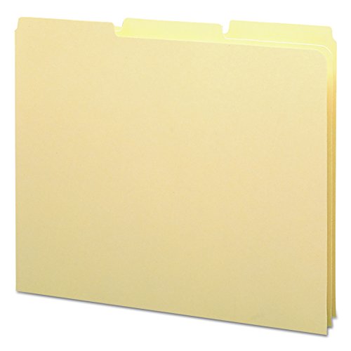 Smead Heavyweight File Guides, 1/3 Cut Tab (Blank), Letter Size, Manila, 100 Per Box (50134)