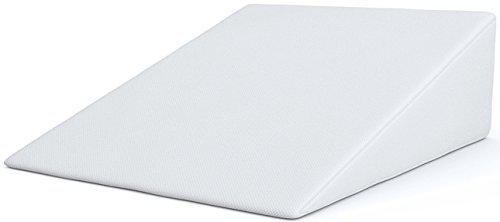 FitPlus Bed Wedge, Premium Wedge Pillow Memory Foam 2 Year Warranty, Acid Reflux Pillow with Removable Cover Dr Recommended for Snoring and Gerds