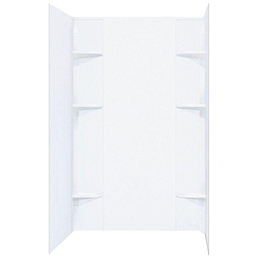 Mustee 260WHT Durawall Shower Wall Surround Side and Back Panels, One Size, White