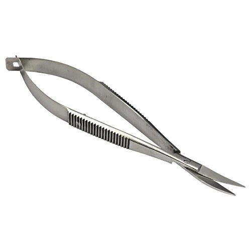 HTS 144C7 4.5' Curved Stainless Steel Squeeze Scissors