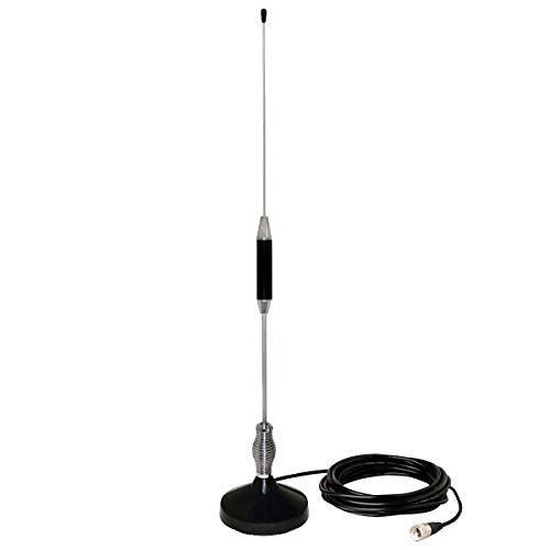 CB Antenna 28 inch for CB Radio 27 Mhz,Portable Indoor/Outdoor Antenna Full Kit with Heavy Duty Magnet Mount Mobile/Car Radio Antenna Compatible with President Midland Cobra Uniden Anytone by LUITON