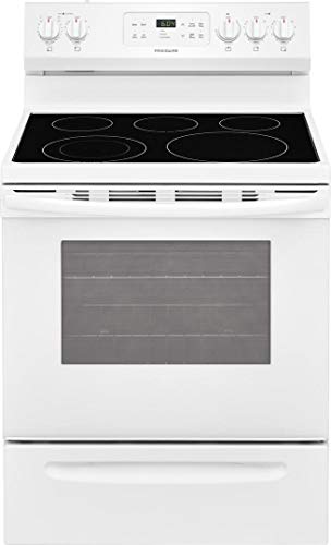 Frigidaire FFEF3054TW 30 Inch Electric Freestanding Range with 5 Elements, Smoothtop Cooktop, Storage Drawer, 5.3 cu. ft. Primary Oven Capacity, in White