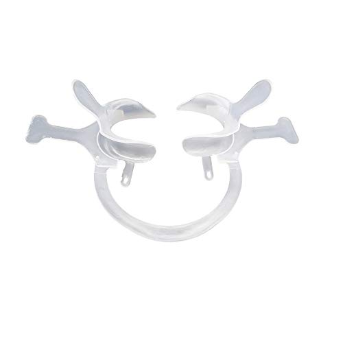 2 x Sino Dental Group Dental Teeth Whitening Cheek Retractor With Handle,Dental Mouth Opener Orthodontic Cheek Retractor For Photography,Autoclavable Mouthguard Lip Cheek Retractor