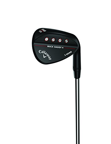 Callaway Golf Men's Matte Black Mack Daddy 4, Steel, Wedge Flex, Right Hand, S-Grind, 52.0 Degrees