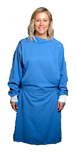 Unisex Surgical Gowns 100% Cotton Washable Healthcare Uniform Handmade Gown – Medium