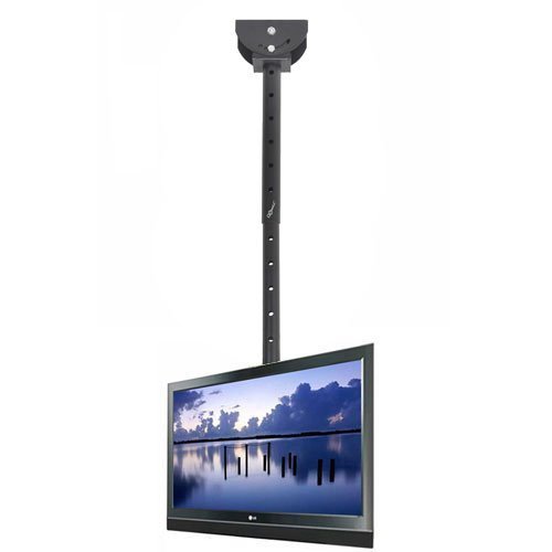 VideoSecu Adjustable Ceiling TV Mount Fits Most 26-65' LCD LED Plasma Monitor Flat Panel Screen Display with VESA 400x400 400x300 400x200 300x300 300x200 200x200mm MLCE7N 1JS