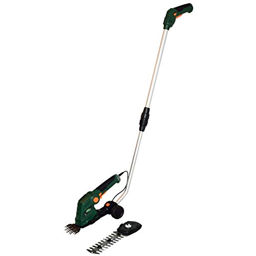 Scotts Outdoor Power Tools LSS10272PS 7.5-Volt Lithium-Ion Cordless Grass Shear/Shrub Trimmer with Wheeled Extension Handle, Green