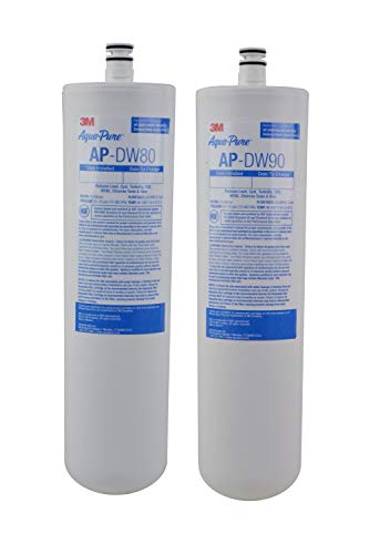 3M Aqua-Pure - AP-DW8090 Under Sink Replacement Water Filter AP-DW80/90, For Aqua-Pure AP-DWS1000, Reduces Particulate, Chlorine Taste and Odor, Lead, Cysts, VOCs, MTBE