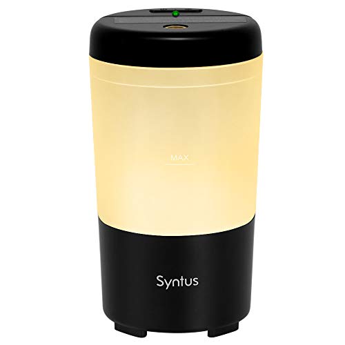 Syntus Car Diffuser, USB Essential Oil Diffuser Mini Portable Aromatherapy Aroma Fragrance Humidifier for Vehicle Office Travel Home
