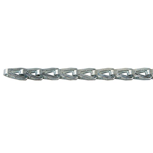 Perfection Chain Products 54955 #40 Stamp Sash Chain, Plated Steel Zinc, 50 FT Carton