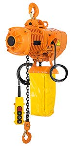 Mophorn 0.5T Electric Chain Hoist Single Phase 1100LBS 10ft Lift Height Electrical Hook Mount G80 Chain Hoist Double Chain with Pendant Control (0.5T 110V)