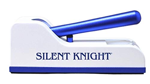 Silent Knight - Pill Crusher - Hand Operated Push Down Mechanism - Blue / White
