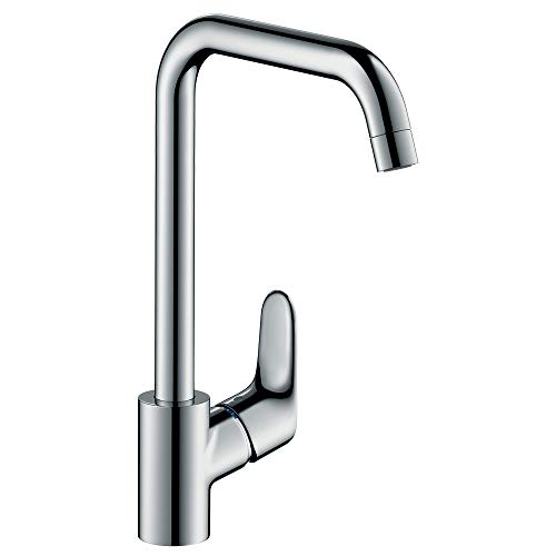 hansgrohe Focus kitchen tap 260 with selectable swivel range, chrome