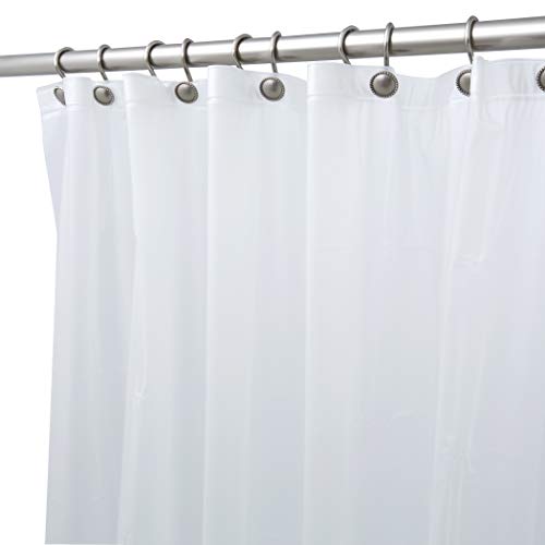 BINO Shower Curtain Liner, Frosted - 70' x 72' - Mildew Resistant Antimicrobial PEVA 8G Shower Curtains for Bathroom Clear Shower Liner