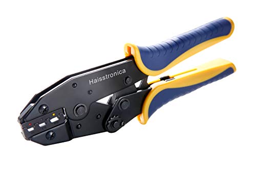 Haisstronica Crimping Tool For Heat Shrink Connectors-Ratchet Wire Terminal Crimper-Racheting Wire Crimper Tools-Wire Crimping Tool HS-8327